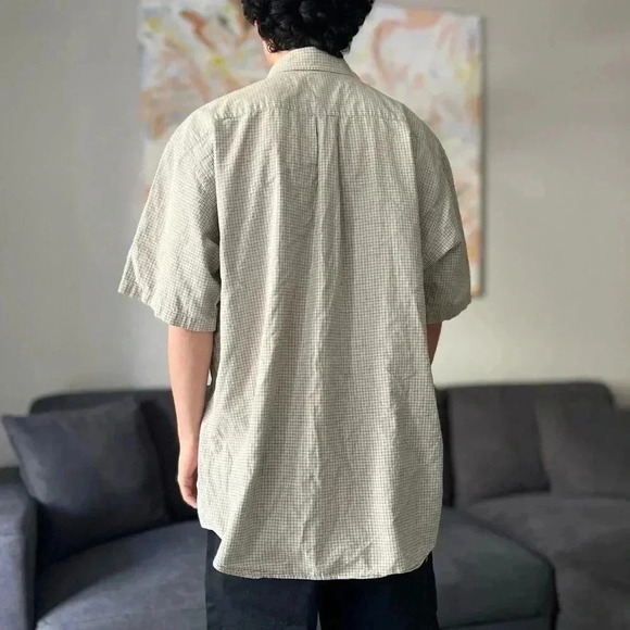 Vintage Brooks Brothers Button Down Sport Shirt - Beige - Size L - Picture 3 of 7